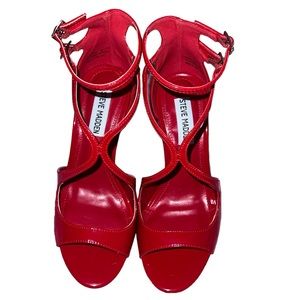 Steve Madden Red Heeled Sandals